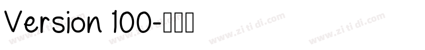 Version 100字体转换